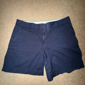 J. Crew Navy Cotton Chino Bermuda Shorts